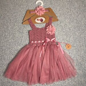 Newborn 0-6m hand made dress